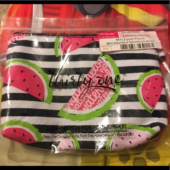 Thirty One Bags Thirty One Mini Zipper Pouch Poshmark